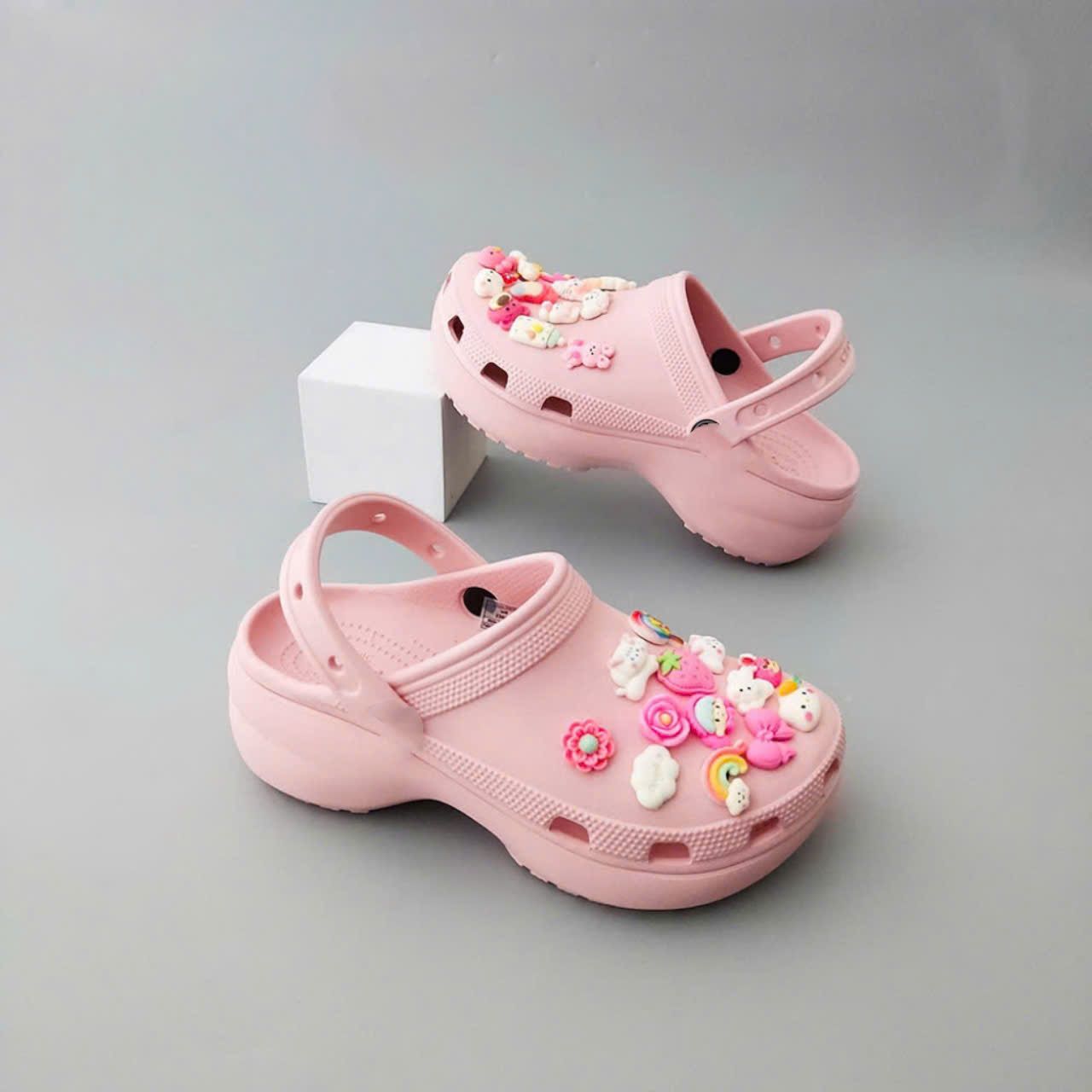  Dép sục Dinas classic platform đế cao 5 phân nữ 