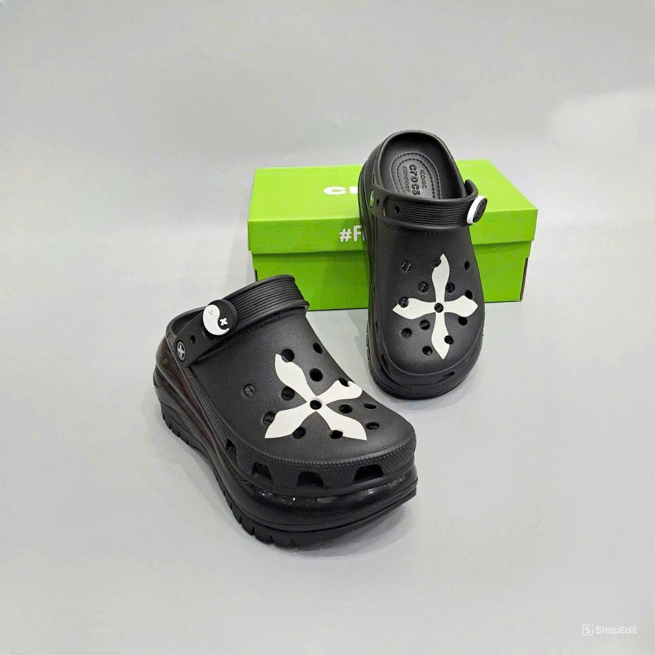  Dép sục Dinas mega crush black compass nam nữ 