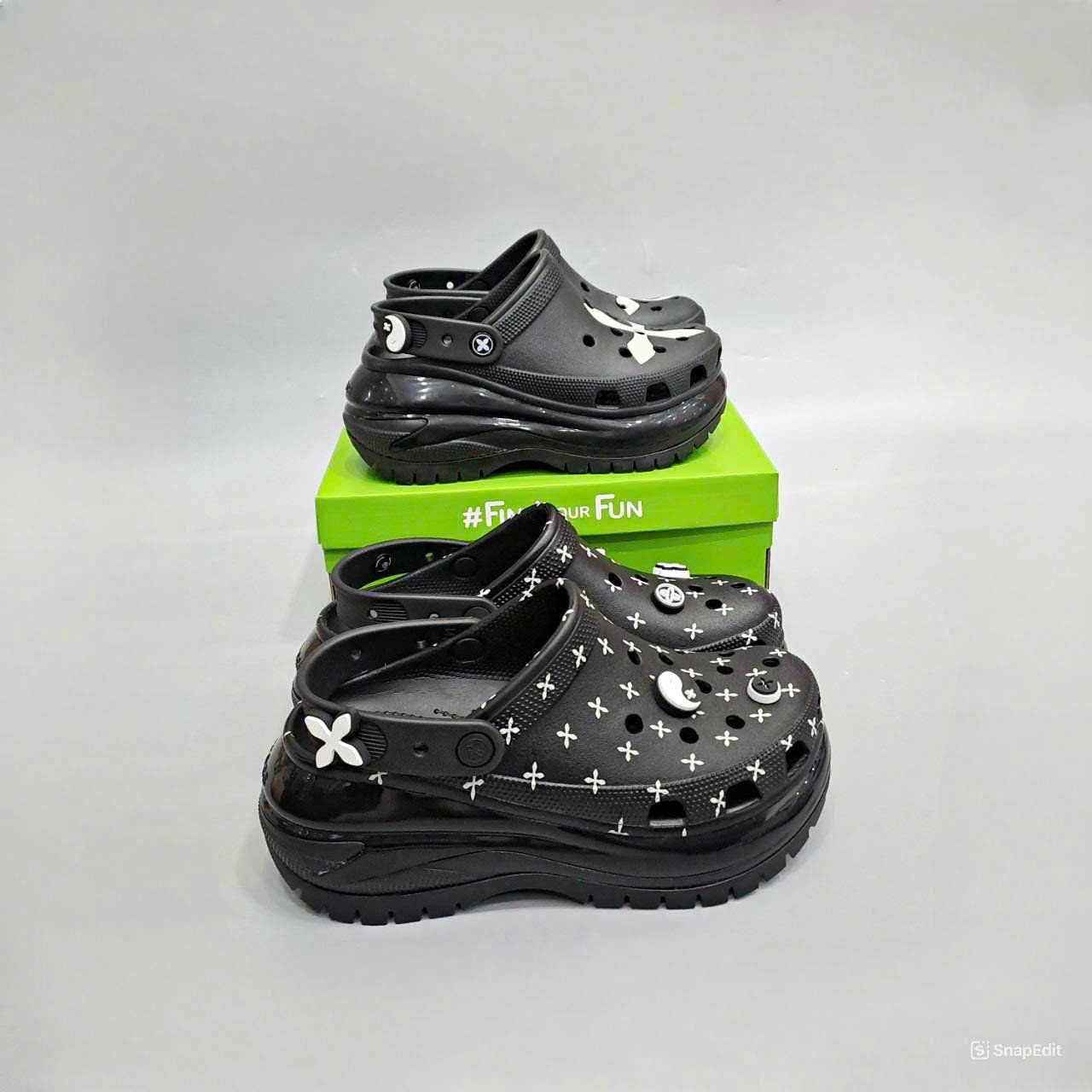  Dép sục Dinas mega crush black compass nam nữ 