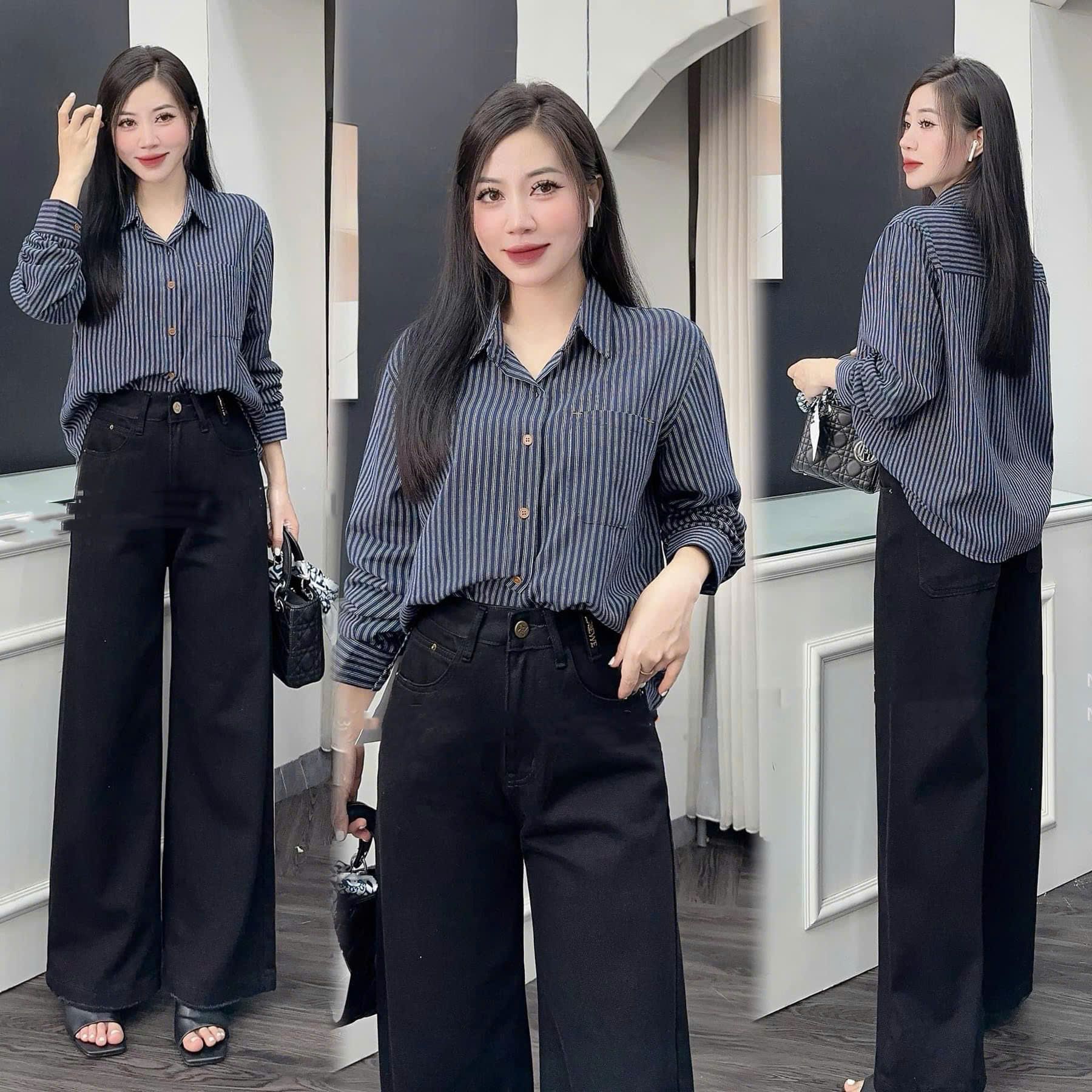  Áo sơ mi thô kẻ bảng 