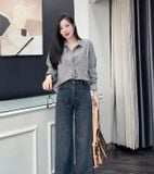  Áo sơ mi thô kẻ bảng 