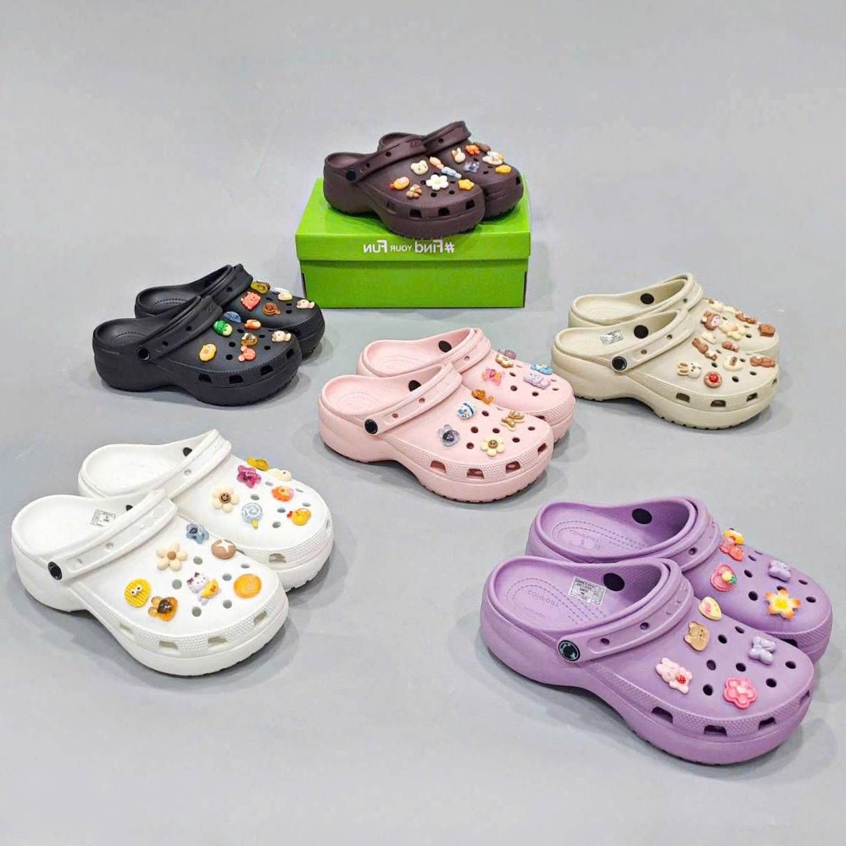  Dép sục Dinas classic platform đế cao 5 phân nữ 