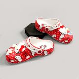  Dép sục cross classic Hello Kitty đỏ trẻ em 