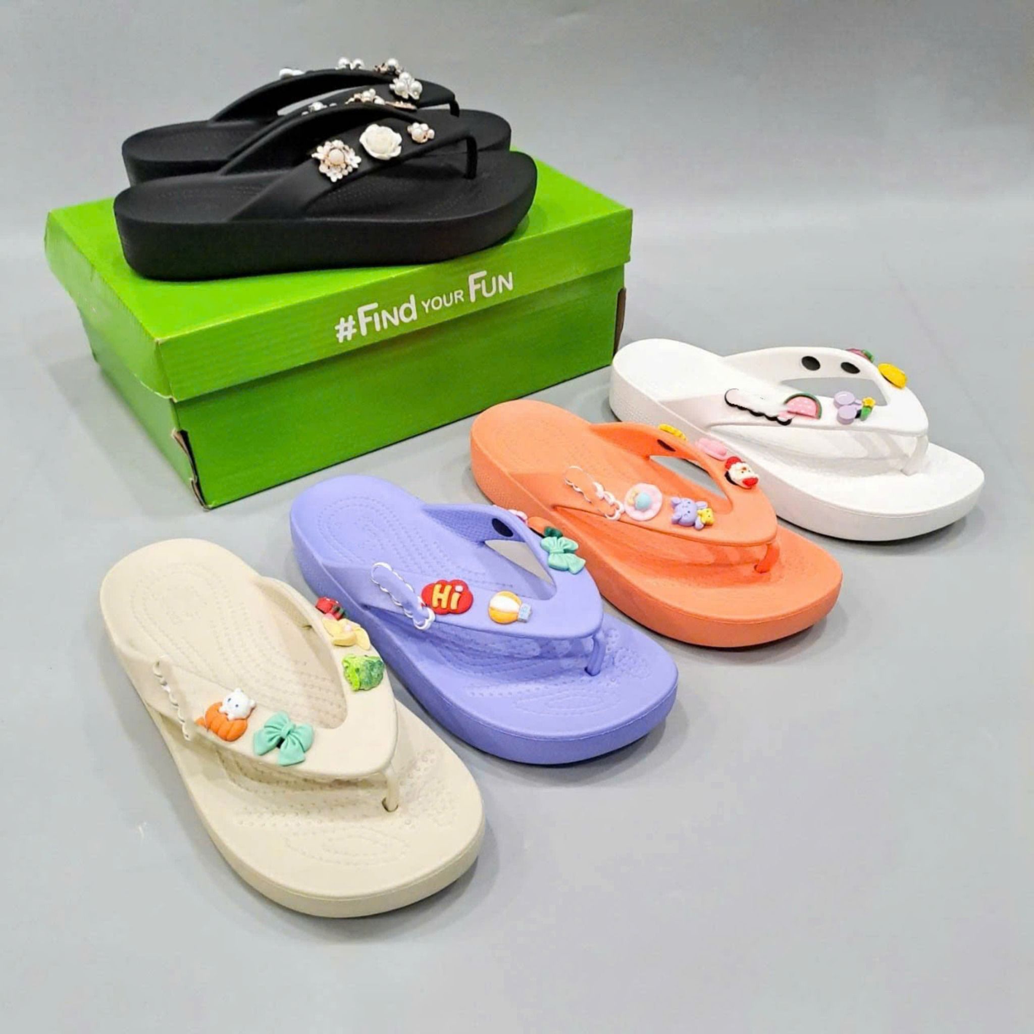  Dép xỏ ngón cross baya platform flip nữ 