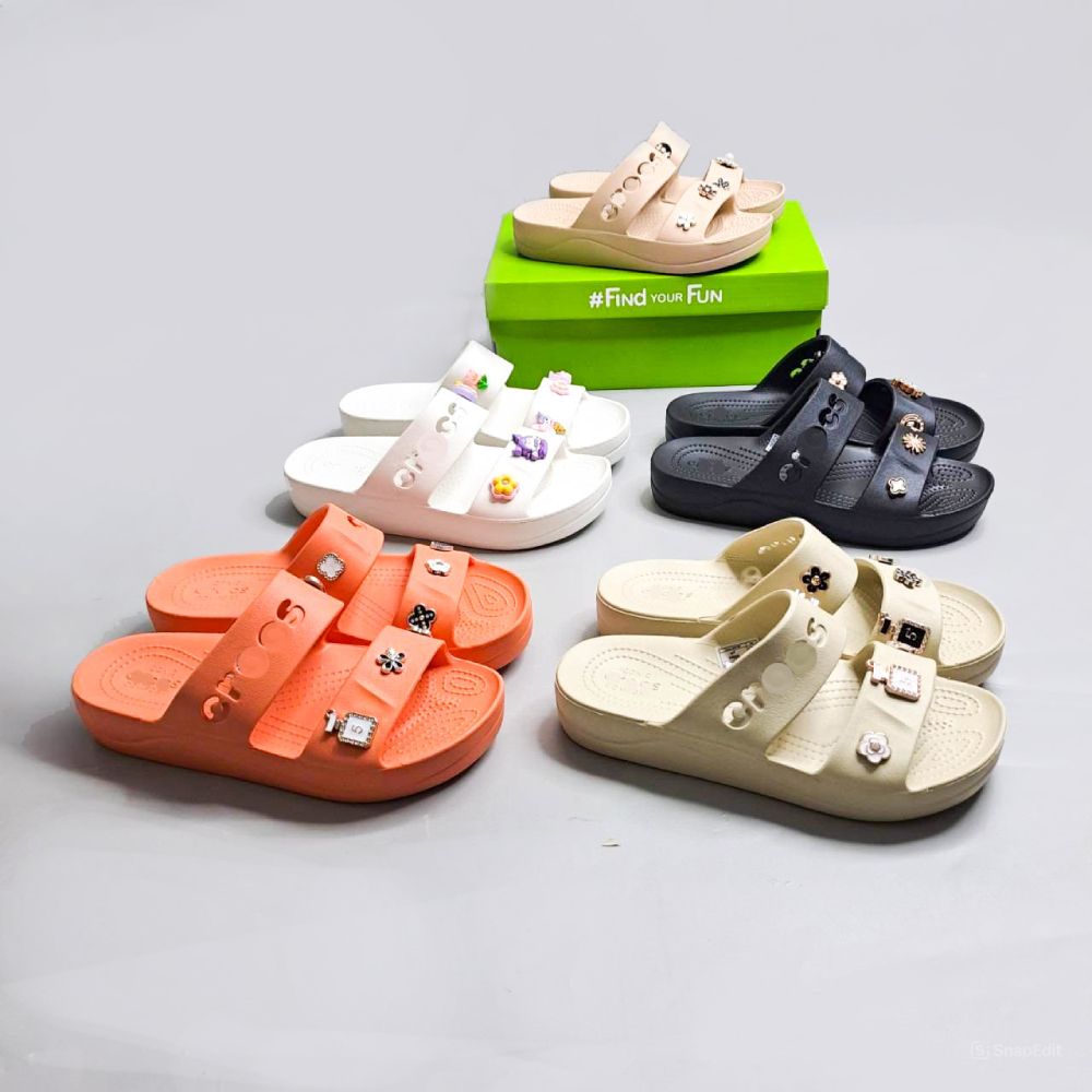  Dép Dinas hai quai ngang baya platform sandals nữ 