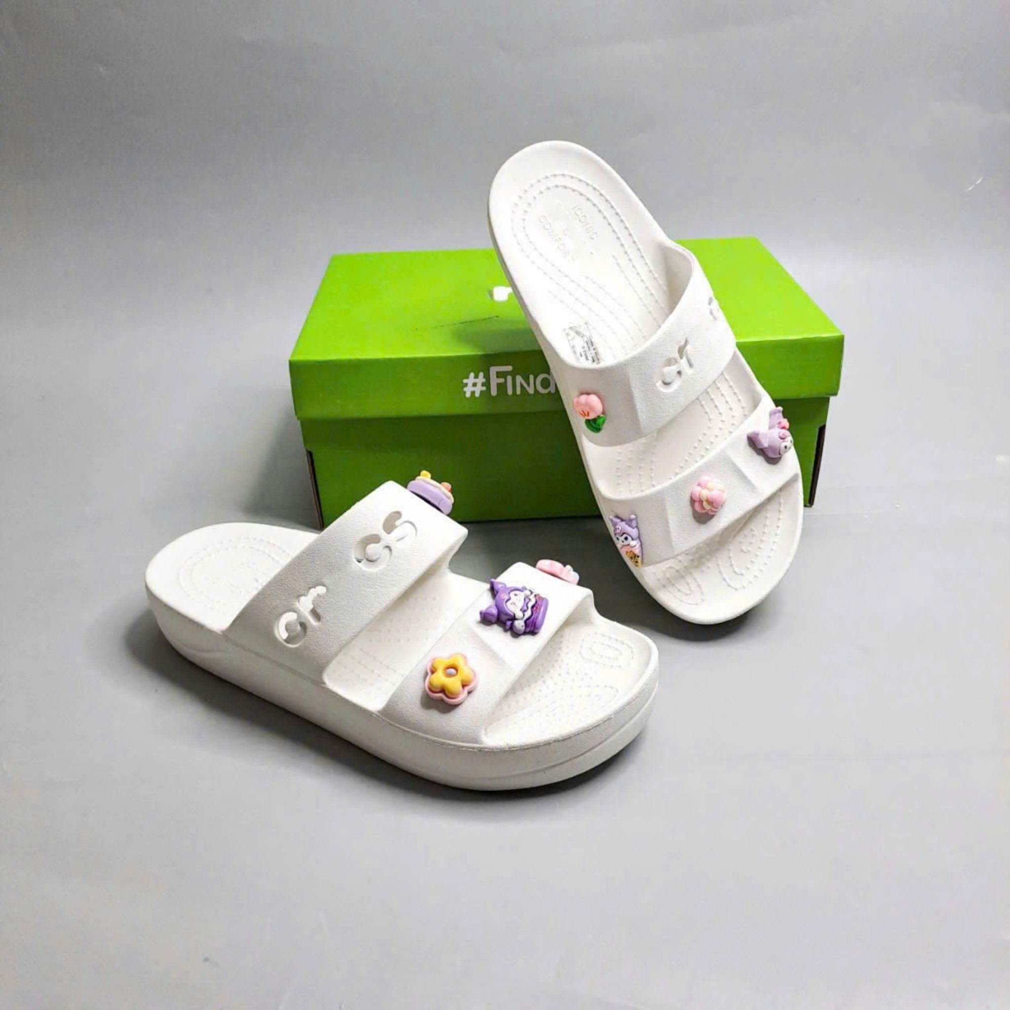  Dép Dinas hai quai ngang baya platform sandals nữ 