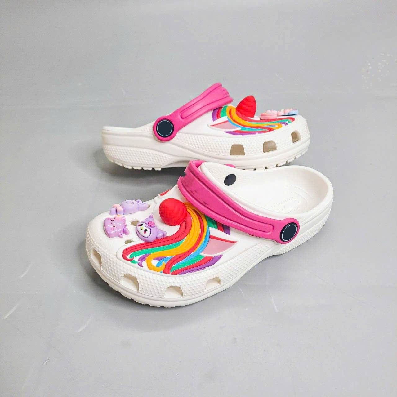  Dép sục Dinas classic unicorn sừng trẻ em, dép Dinas pony cho bé gái 