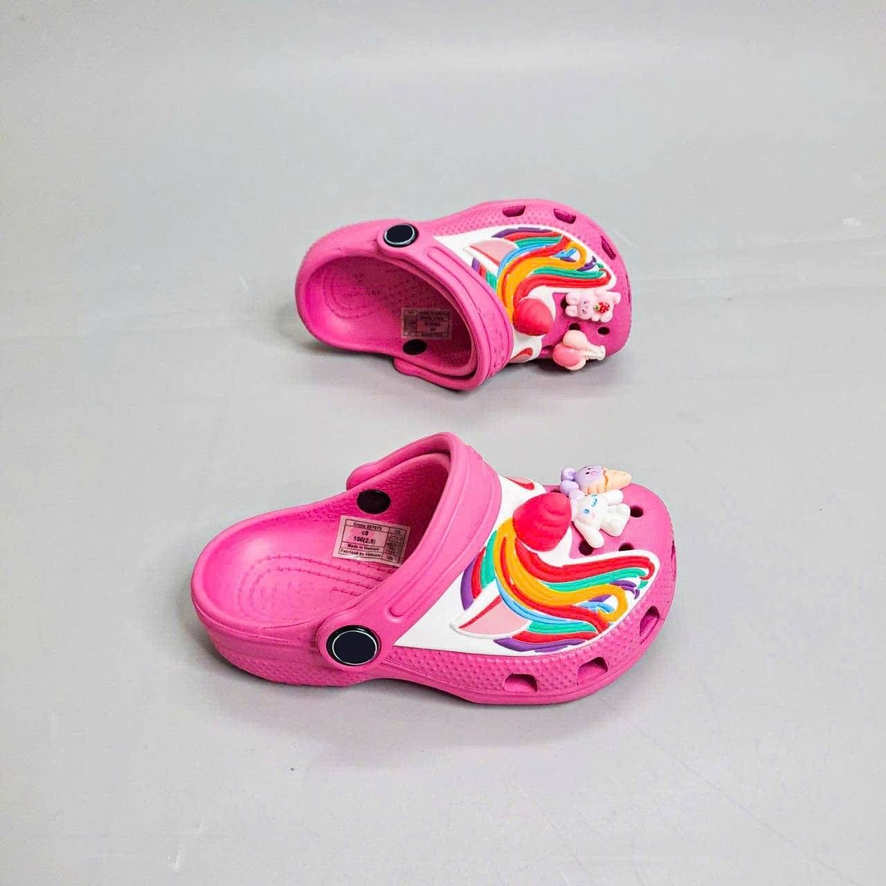  Dép sục Dinas classic unicorn sừng trẻ em, dép Dinas pony cho bé gái 