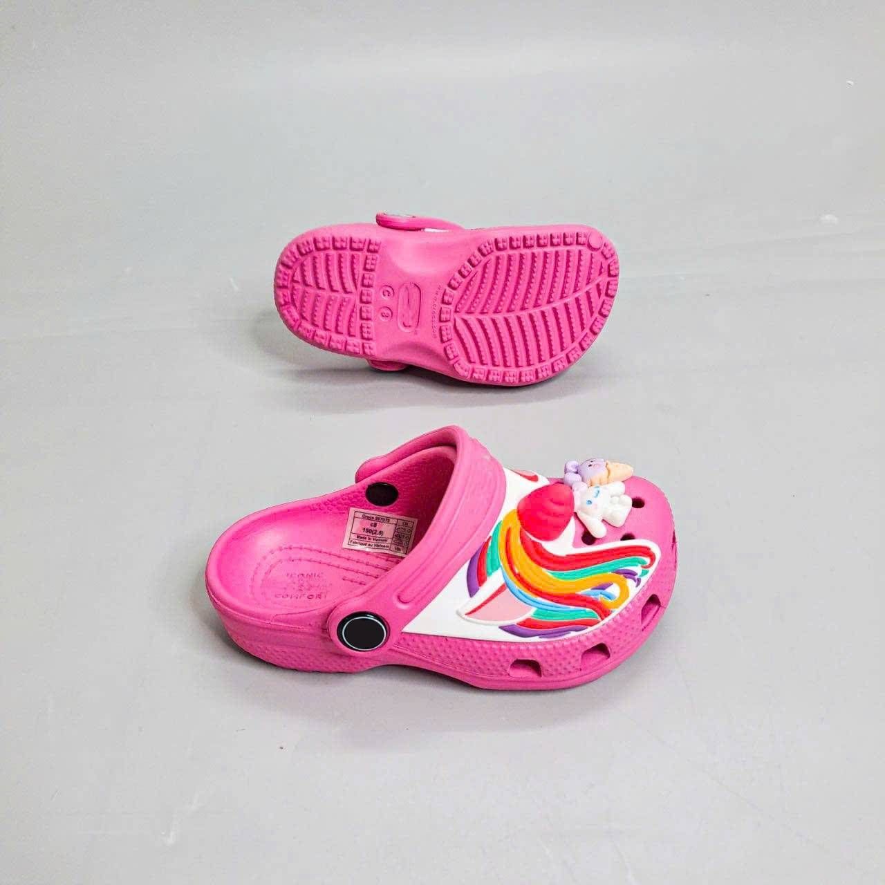  Dép sục Dinas classic unicorn sừng trẻ em, dép Dinas pony cho bé gái 
