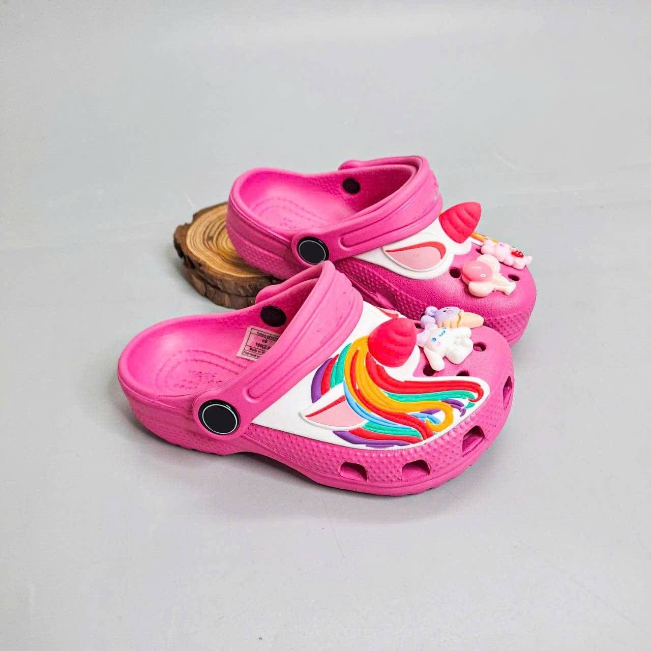  Dép sục Dinas classic unicorn sừng trẻ em, dép Dinas pony cho bé gái 
