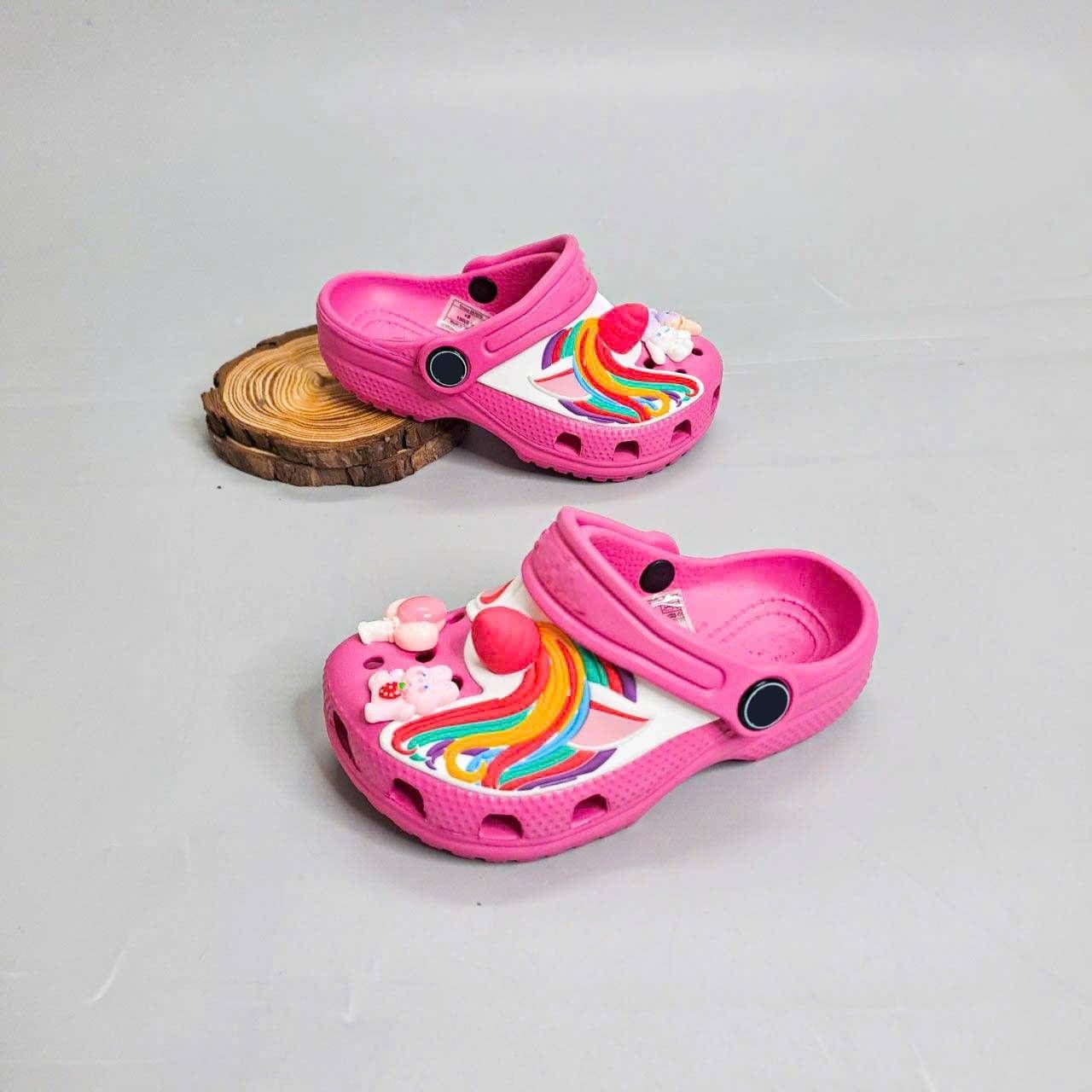  Dép sục Dinas classic unicorn sừng trẻ em, dép Dinas pony cho bé gái 