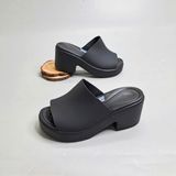  Dép xuồng quai ngang Dinas brooklyn đế cao 7 phân nữ 