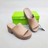  Dép xuồng quai ngang Dinas brooklyn đế cao 7 phân nữ 
