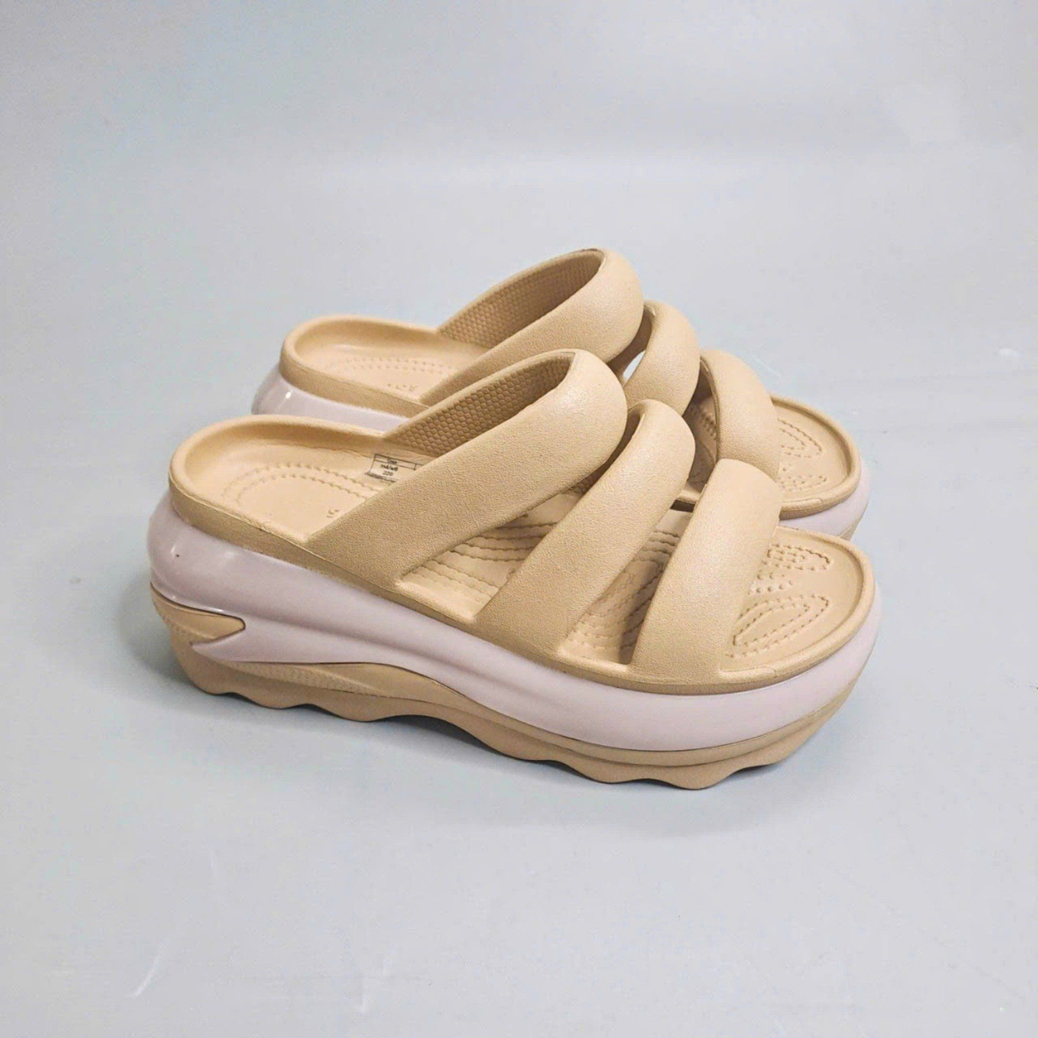  Dép quai ngang cross mega crush triple strap nam nữ 