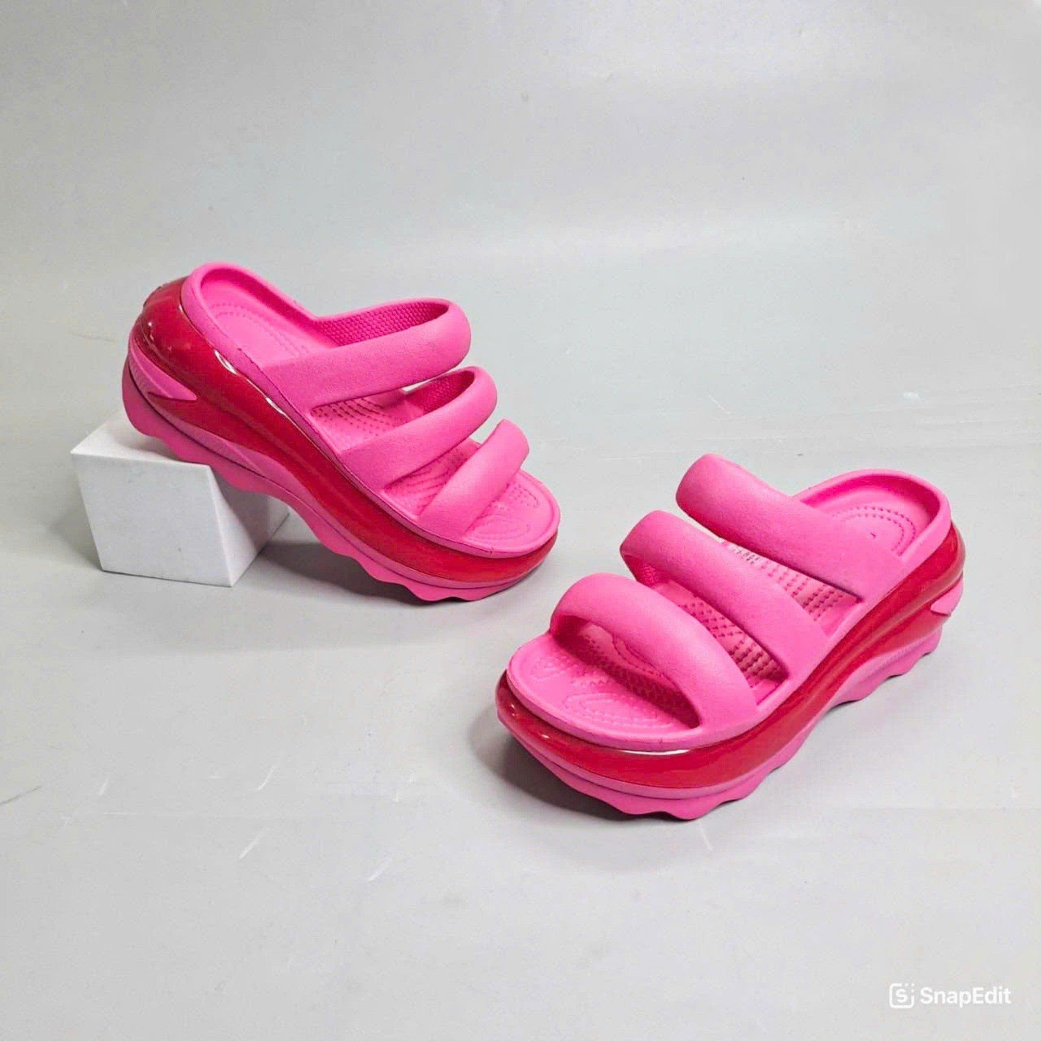  Dép quai ngang cross mega crush triple strap nam nữ 