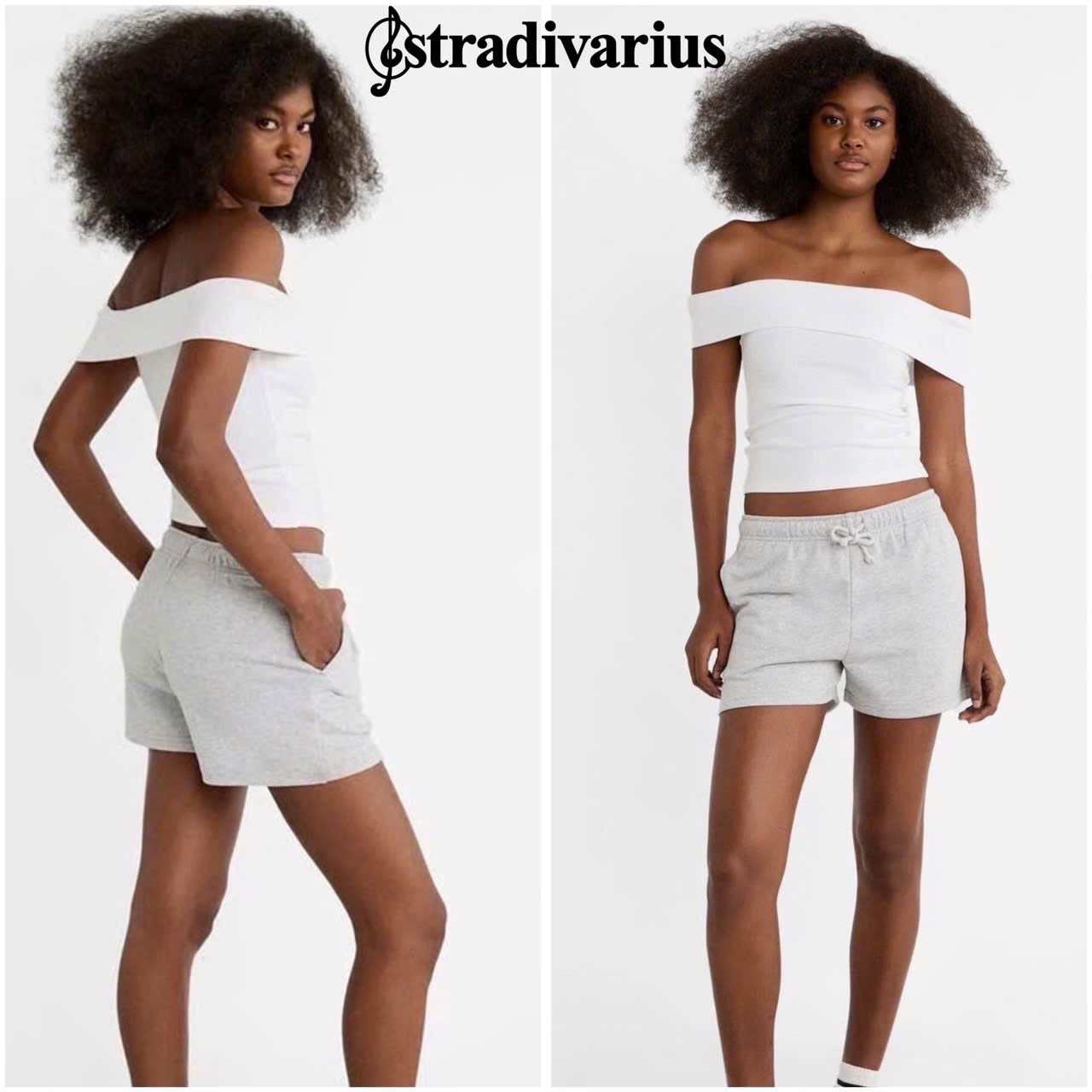  Quần Short nỉ nữ Stra.divarius 