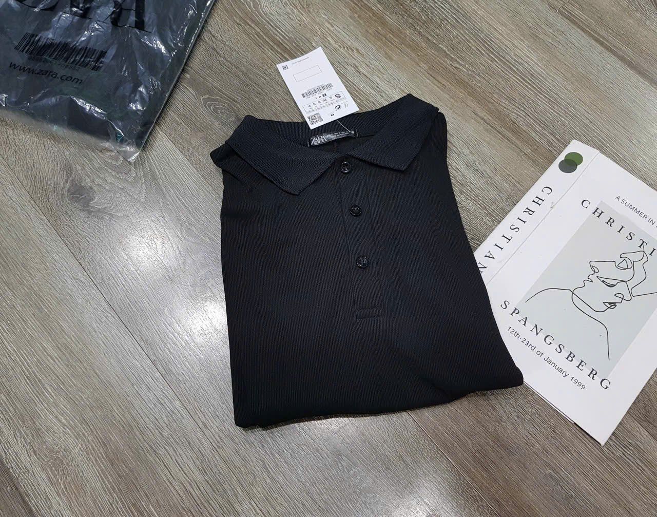  Váy za.ra polo hàng xịn xò cổ chất gân 