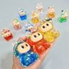 Jibbitz Labubu 3D kim tuyến lấp lánh con to gắn dép cross trang trí