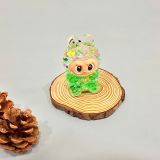  Jibbitz Labubu 3D kim tuyến lấp lánh con to gắn dép cross trang trí 