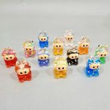  Jibbitz Labubu 3D kim tuyến lấp lánh con to gắn dép cross trang trí 