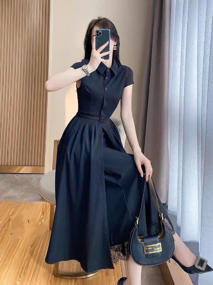  Đầm midi TOP.SHOP Ren 