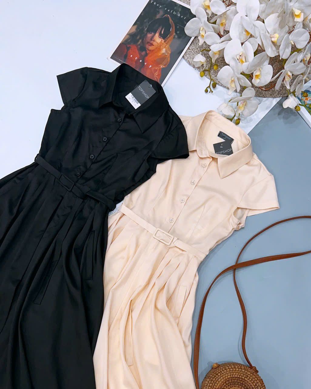  Đầm midi TOP.SHOP Ren 
