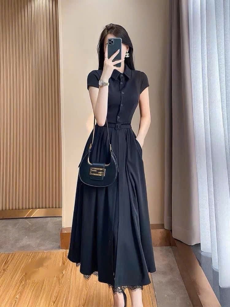  Đầm midi TOP.SHOP Ren 