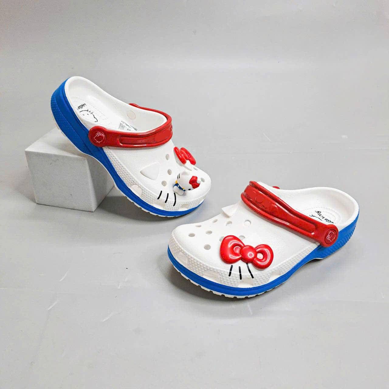  Dép sục cross classic hello kitty l am nam nữ xuất khẩu 