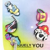  Set charm, jibbitz, sticker trang trí gắn dép cross cao cấp 