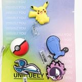  Set charm, jibbitz, sticker trang trí gắn dép cross cao cấp 