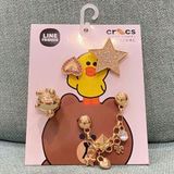  Set jibbitz kim loại cao cấp trang trí gắn dép cross 
