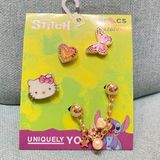  Set jibbitz kim loại cao cấp trang trí gắn dép cross 