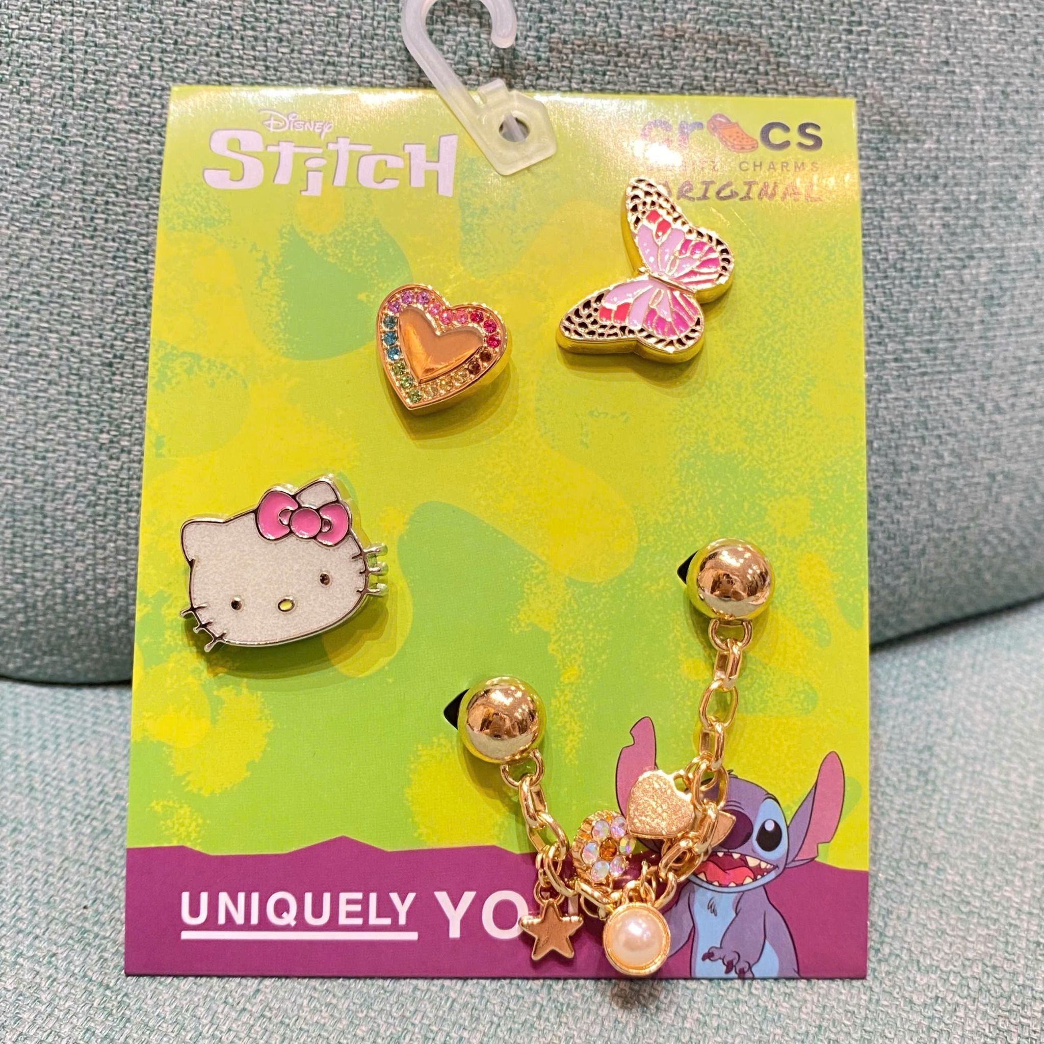  Set jibbitz kim loại cao cấp trang trí gắn dép cross 