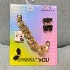Set charm jibbitz kim loại ngẫu nhiên trang trí gắn dép Dinas