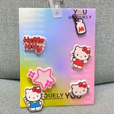  Set charm, jibbitz, sticker trang trí gắn dép cross cao cấp 