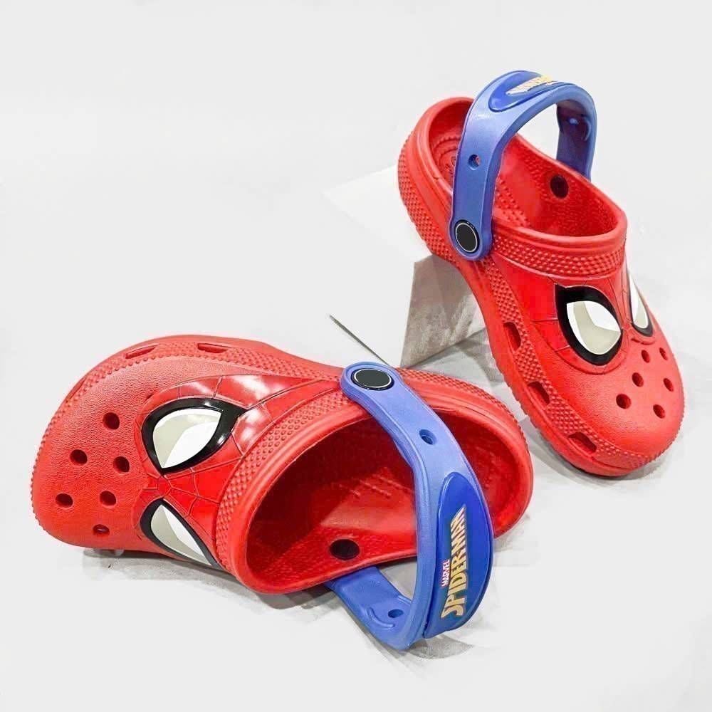  Dép sục trẻ em spiderman mắt kính, người nhện đỏ 
