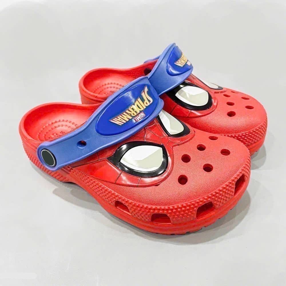  Dép sục trẻ em spiderman mắt kính, người nhện đỏ 