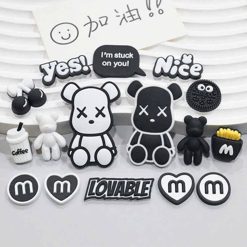  Set jibbitz charm 2D cao cấp gắn trang trí dép Dinas 