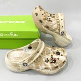  Dép sục Dinas classic platform camo cao 5 phân nam nữ 