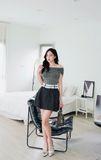  Áo TLT trễ vai nhũ bạc phối đính đá 