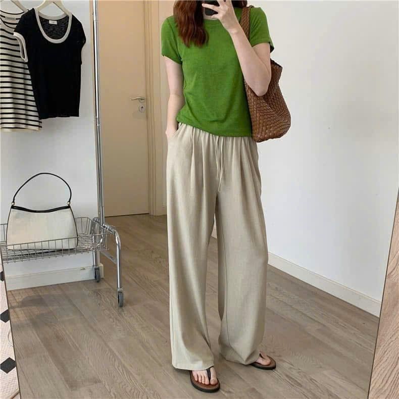  Quần Thun Linen Cạp Chun Shojo 