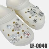  Set Jibbitz charms dây xích giả kim gắn trang trí dép Dinas 