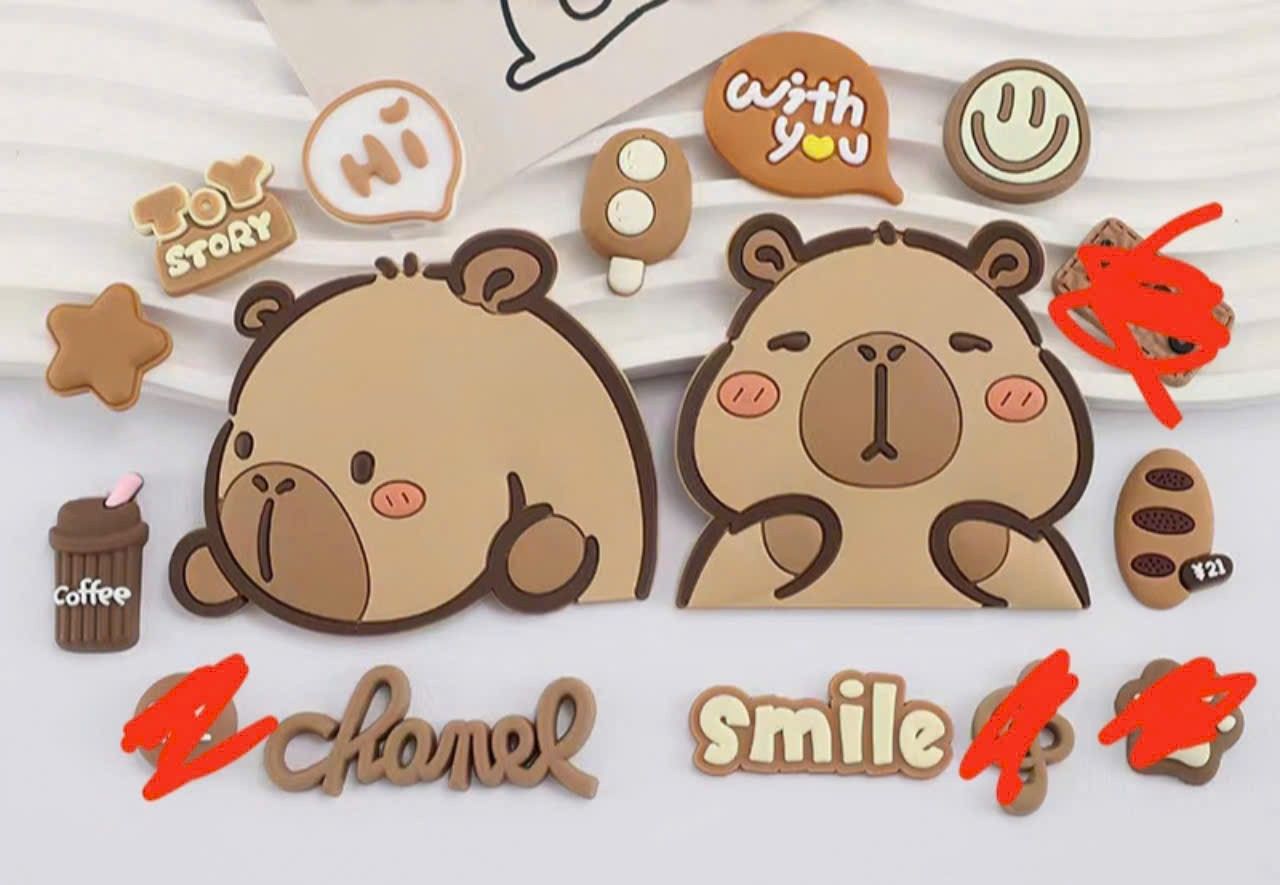  Set jibbitz charm 2D cao cấp gắn trang trí dép Dinas 