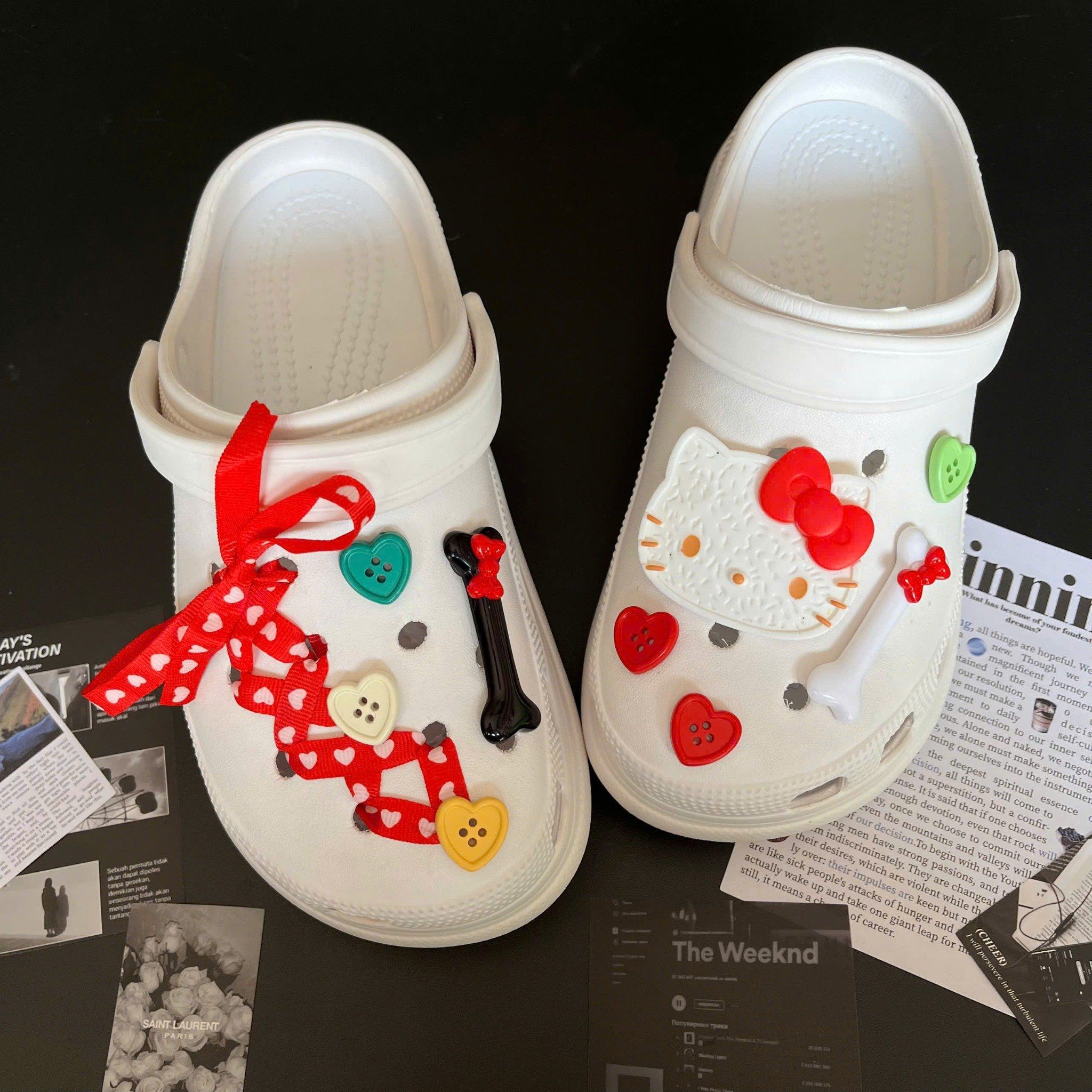  Set charm jibbitz cute nhí nhảnh đa dạng gắn dép 