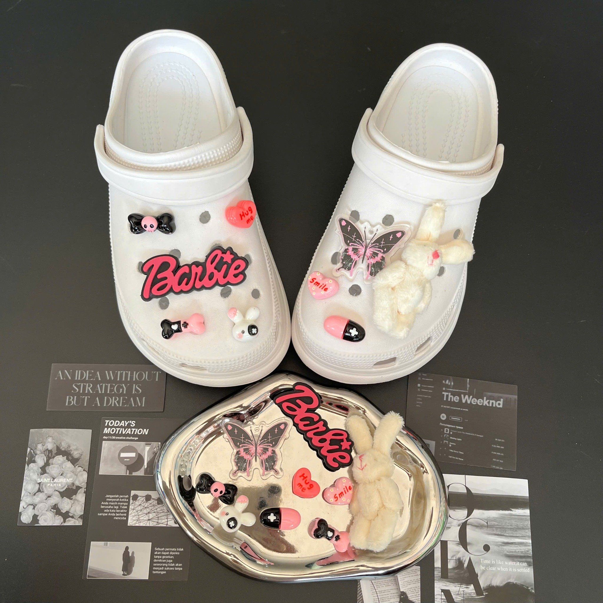  Set charm jibbitz cute nhí nhảnh đa dạng gắn dép 