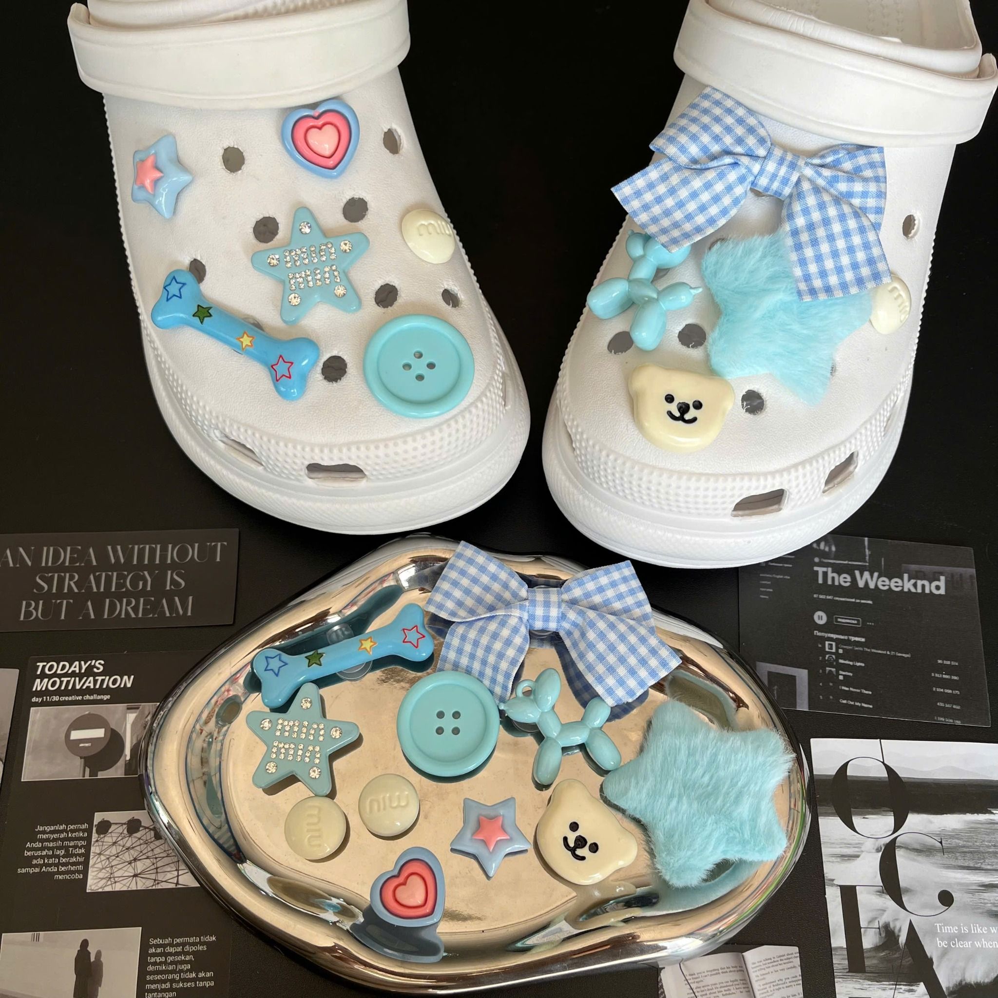  Set charm jibbitz cute nhí nhảnh đa dạng gắn dép 