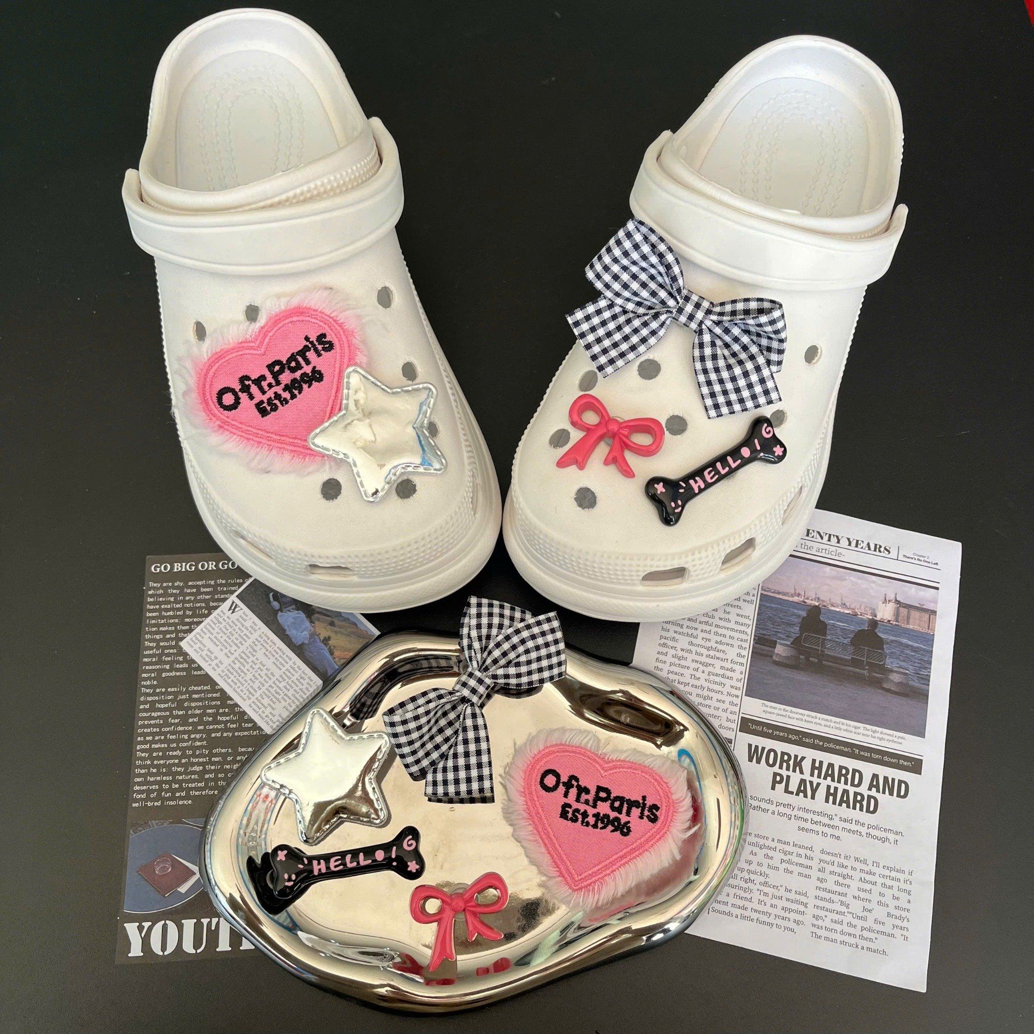  Set charm jibbitz cute nhí nhảnh đa dạng gắn dép 