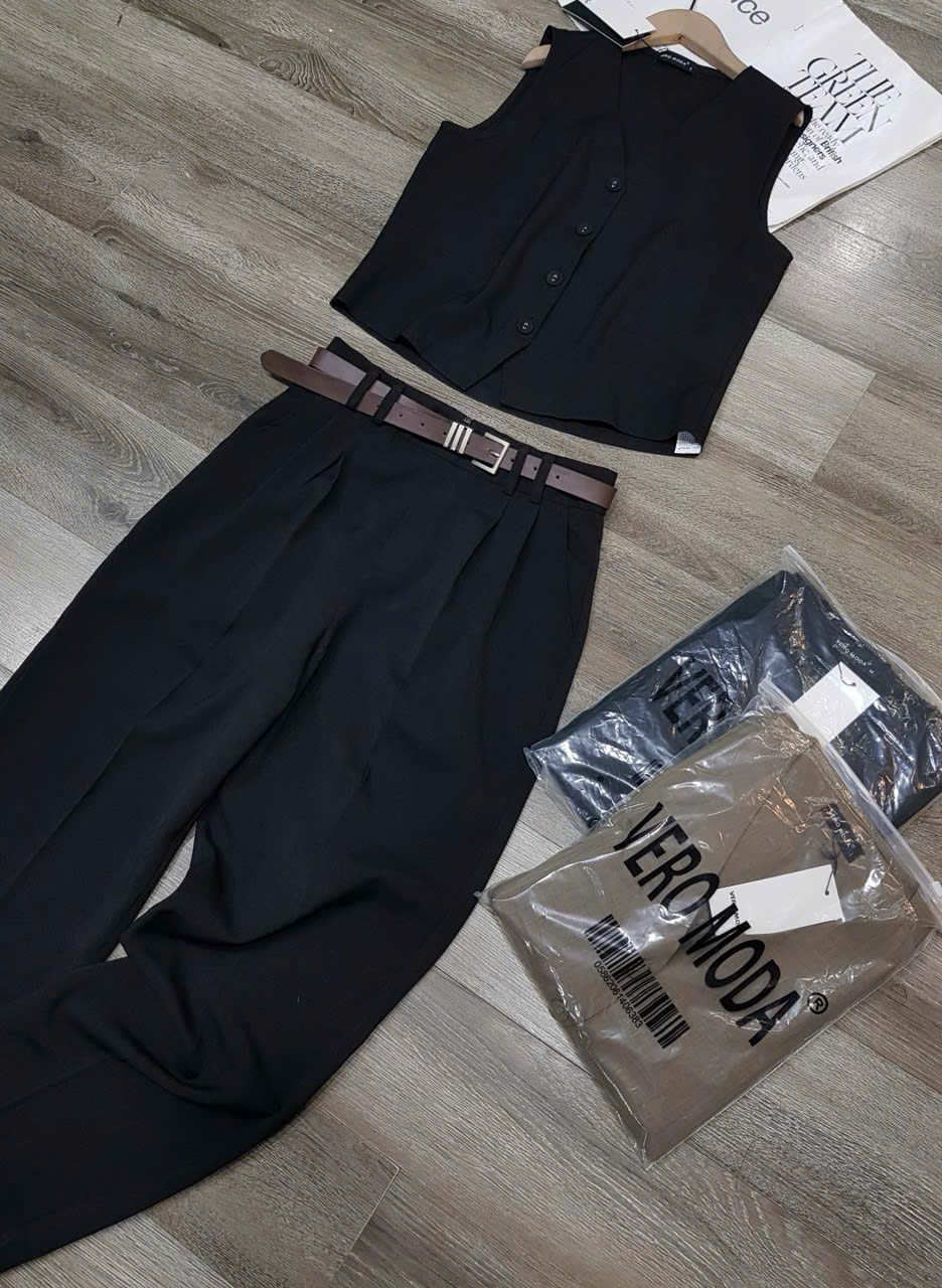  Set Áo Gile Ve.Ro Kèm Belt 