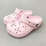  Sục classic Dinas floral cutout trẻ em màu hồng chính hãng 