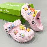  Sục classic Dinas floral cutout trẻ em màu hồng chính hãng 